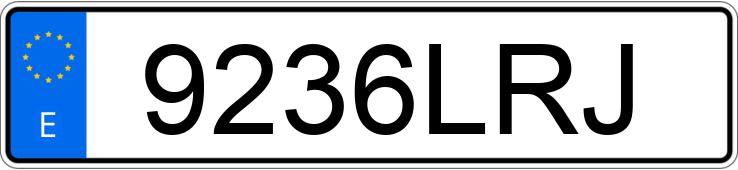 Numer rejestracyjny 9236LRJ posiada BMW SERIE 1