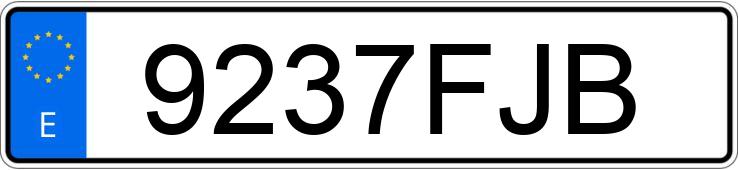 Numer rejestracyjny 9237FJB posiada NISSAN PRIMASTAR