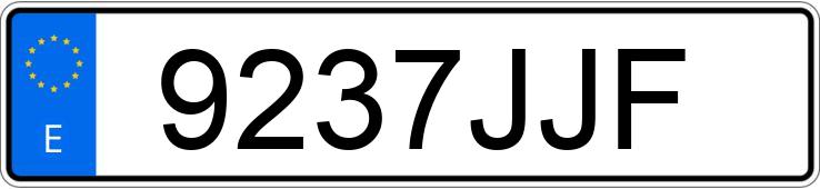 Numer rejestracyjny 9237JJF posiada TOYOTA RAV4