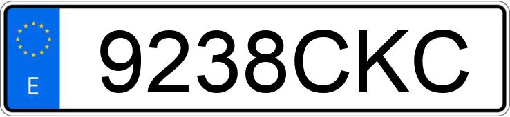 Numer rejestracyjny 9238CKC posiada SKODA OCTAVIA