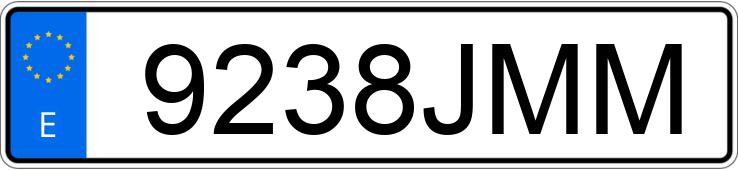 Numer rejestracyjny 9238JMM posiada CITROEN C-ELYSEE