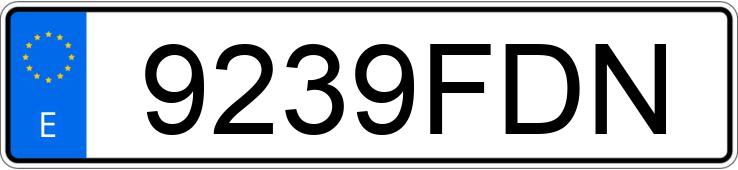 Numer rejestracyjny 9239FDN posiada BMW SERIE 3