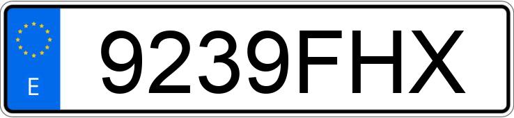 Numer rejestracyjny 9239FHX posiada NISSAN NOTE