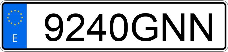 Numer rejestracyjny 9240GNN posiada YAMAHA YZF R1 R1 06