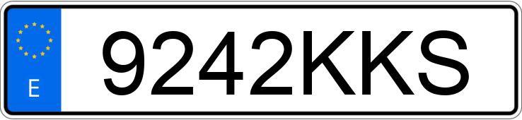 Numer rejestracyjny 9242KKS posiada MAN TGX Numer rejestracyjny 9242KKS posiada MAN TGX