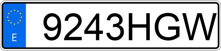 Numer rejestracyjny 9243HGW posiada FORD FOCUS