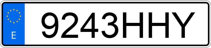 Numer rejestracyjny 9243HHY posiada RENAULT CLIO Numer rejestracyjny 9243HHY posiada RENAULT CLIO