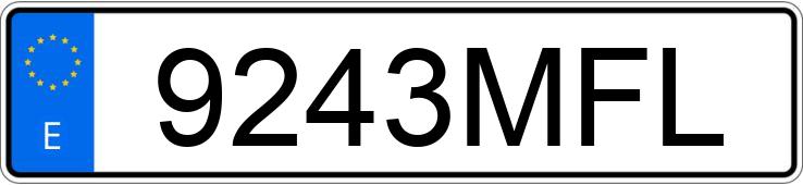 Numer rejestracyjny 9243MFL posiada SEAT ATECA