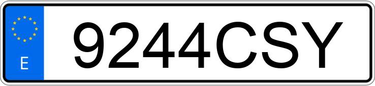 Numer rejestracyjny 9244CSY posiada AUDI A3 Numer rejestracyjny 9244CSY posiada AUDI A3