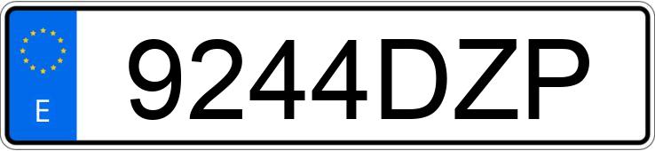 Numer rejestracyjny 9244DZP posiada RENAULT GRAND SCENIC