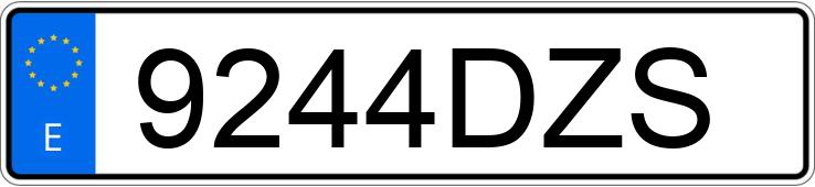 Numer rejestracyjny 9244DZS posiada SEAT LEON Numer rejestracyjny 9244DZS posiada SEAT LEON