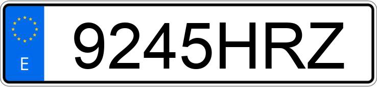 Numer rejestracyjny 9245HRZ posiada DAF XF