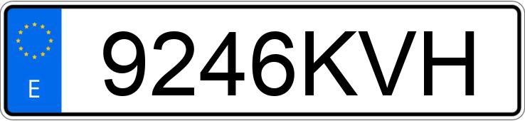 Numer rejestracyjny 9246KVH posiada AUDI E-TRON
