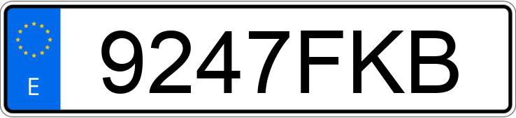 Numer rejestracyjny 9247FKB posiada FORD KA