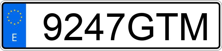 Numer rejestracyjny 9247GTM posiada BMW X1