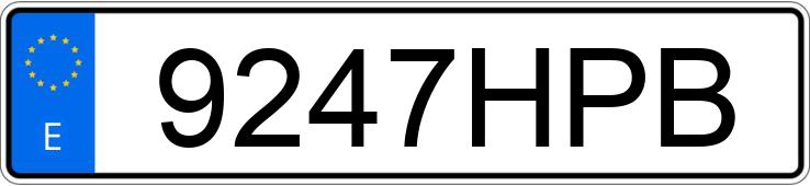 Numer rejestracyjny 9247HPB posiada PEUGEOT 308