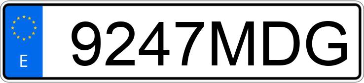 Numer rejestracyjny 9247MDG posiada BMW SERIE 3