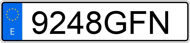 Numer rejestracyjny 9248GFN posiada SEAT IBIZA