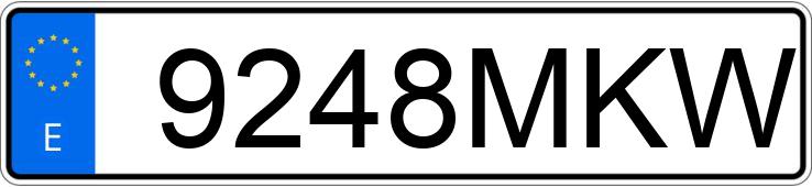 Numer rejestracyjny 9248MKW posiada BMW SERIE 3