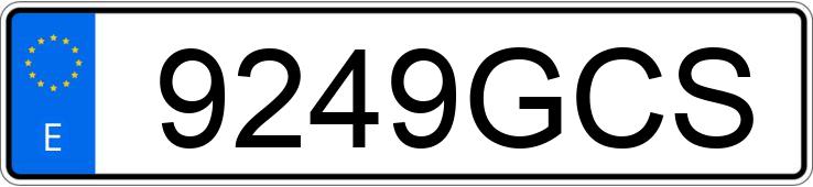 Die Registrierungsnummer 9249GCS hat RENAULT CLIO