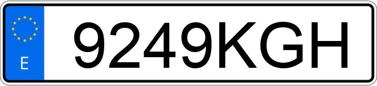 Numer rejestracyjny 9249KGH posiada MERCEDES GLC (253)