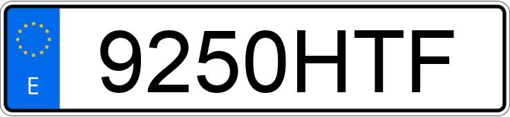 Numer rejestracyjny 9250HTF posiada KIA SPORTAGE