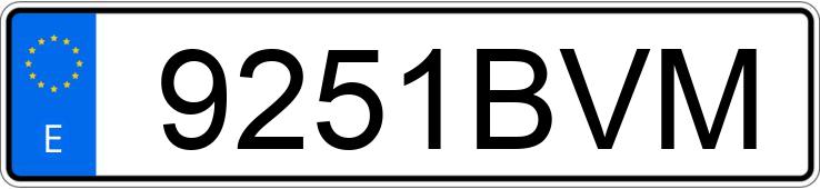 Numer rejestracyjny 9251BVM posiada PEUGEOT 307