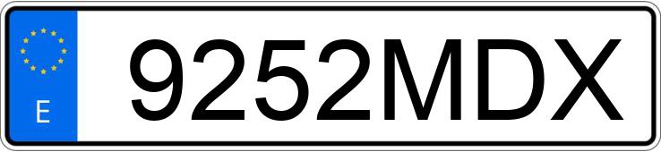 Numer rejestracyjny 9252MDX posiada ALFA ROMEO GIULIA