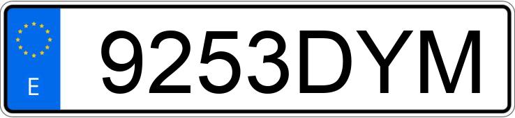 Numer rejestracyjny 9253DYM posiada PEUGEOT 307