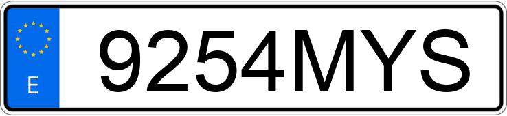 Numer rejestracyjny 9254MYS posiada LVNENG LX08 Numer rejestracyjny 9254MYS posiada LVNENG LX08