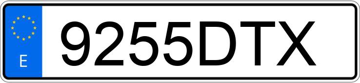 Numer rejestracyjny 9255DTX posiada RENAULT MEGANE