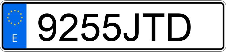 Numer rejestracyjny 9255JTD posiada AUDI A4