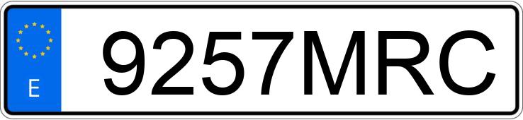 Numer rejestracyjny 9257MRC posiada TOYOTA PROACE CITY VERSO