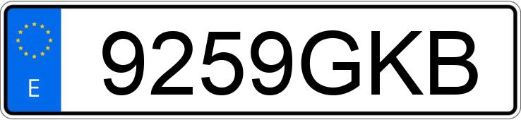 Numer rejestracyjny 9259GKB posiada SEAT LEON