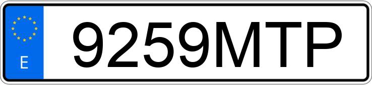 Numer rejestracyjny 9259MTP posiada BMW SERIE 5