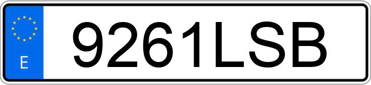 Numer rejestracyjny 9261LSB posiada TOYOTA COROLLA Numer rejestracyjny 9261LSB posiada TOYOTA COROLLA