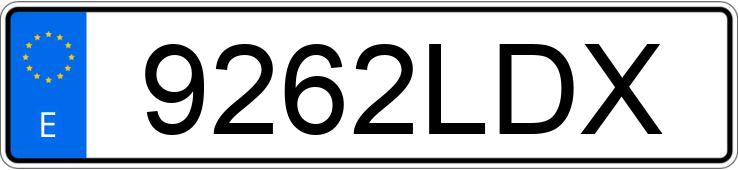 Numer rejestracyjny 9262LDX posiada AUDI Q5