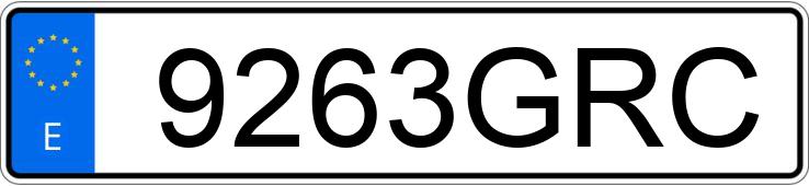 Numer rejestracyjny 9263GRC posiada MAZDA MAZDA6