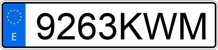 Numer rejestracyjny 9263KWM posiada SILENCE S 01