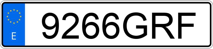 Numer rejestracyjny 9266GRF posiada TOYOTA AVENSIS Numer rejestracyjny 9266GRF posiada TOYOTA AVENSIS