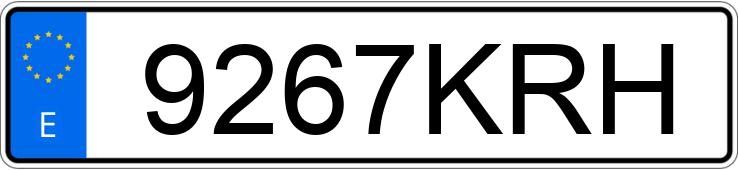 Numer rejestracyjny 9267KRH posiada CITROEN JUMPY