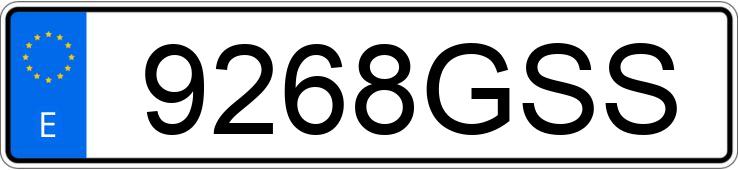 Numer rejestracyjny 9268GSS posiada AUDI A3