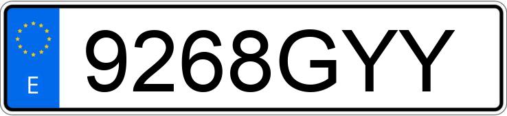 Numer rejestracyjny 9268GYY posiada MERCEDES E (212-207)