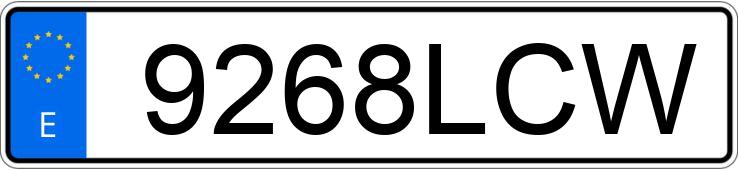 Registreringsnummer9268LCW har RENAULT SCENIC
