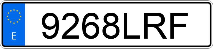 Numer rejestracyjny 9268LRF posiada MERCEDES C (204)