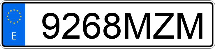 Numer rejestracyjny 9268MZM posiada BMW SERIE 6
