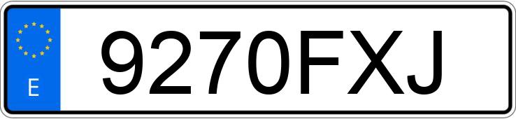 Numer rejestracyjny 9270FXJ posiada CITROEN BERLINGO