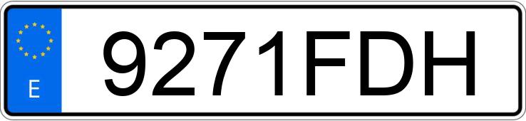 Numer rejestracyjny 9271FDH posiada AUDI A4