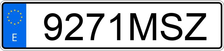 Numer rejestracyjny 9271MSZ posiada MERCEDES G (463)