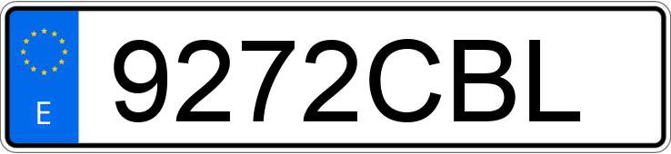 Numer rejestracyjny 9272CBL posiada NISSAN PRIMERA